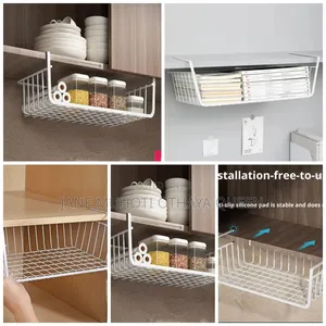 1pc White/Black Hanging Net Basket