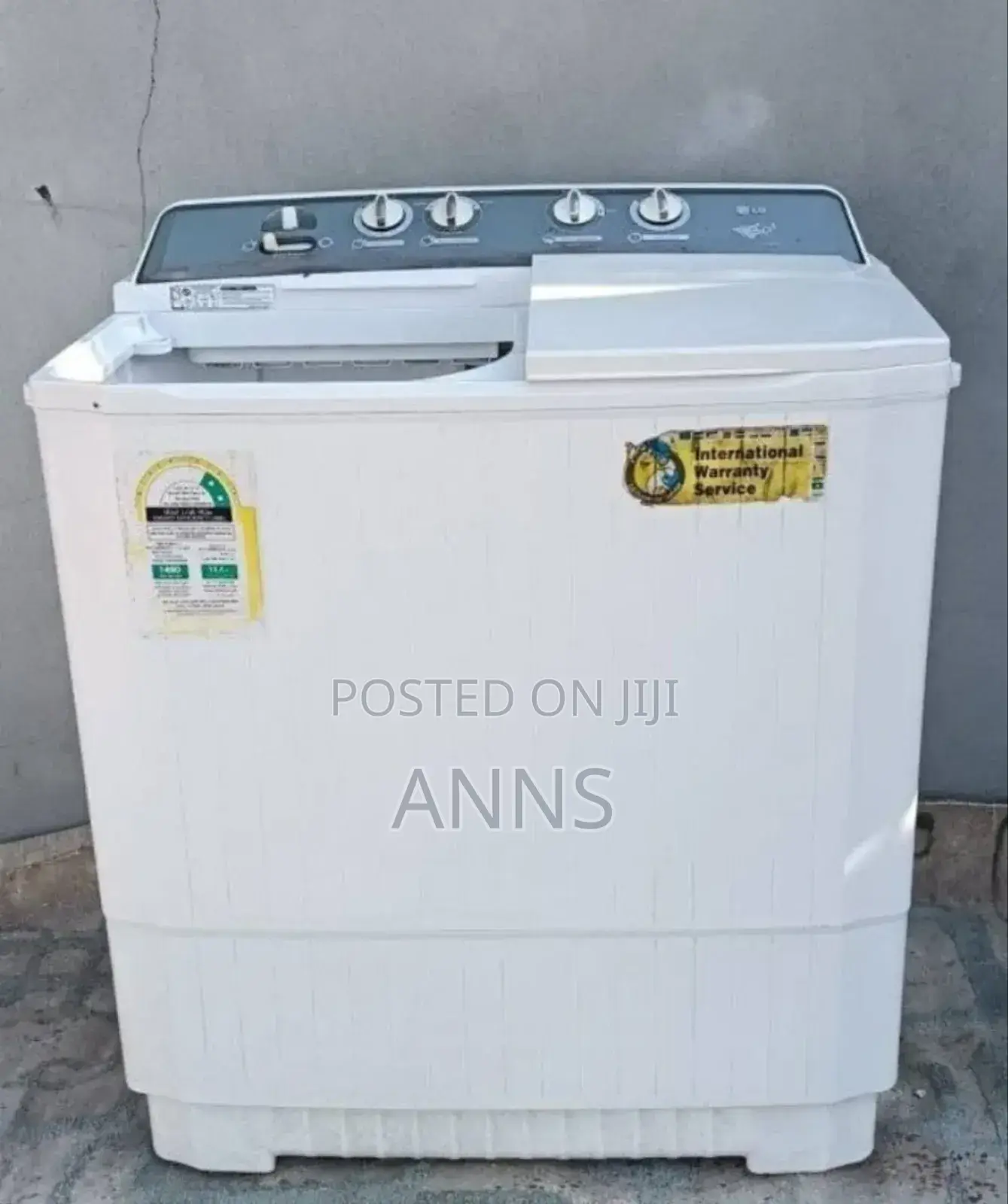 White Lg 10 KGS Twin Tub Washing Machine