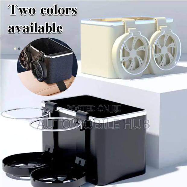 Car Back Seat Organizer – Tissue Box Cupholder Combo