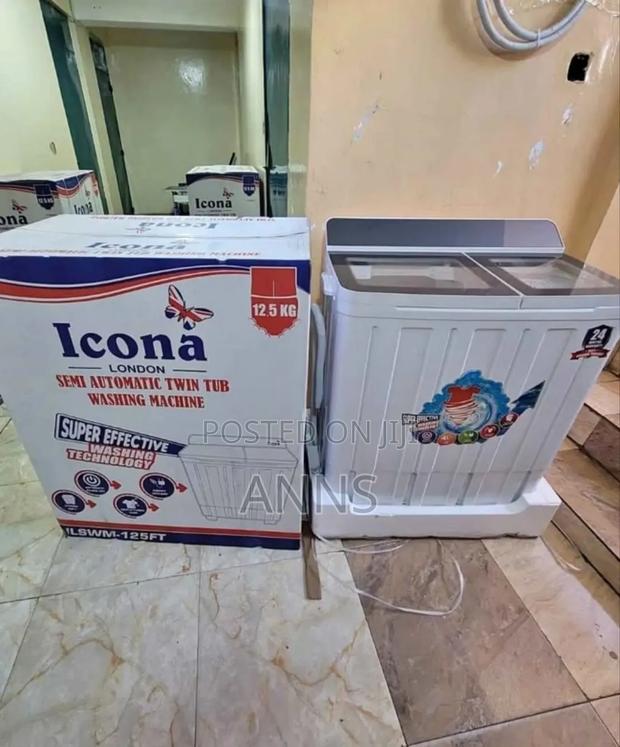 Twin Tub Semi Automatic Icona 12. 5 KGS Washing Machine