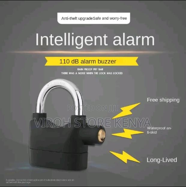 Alarm Padlock 110db Siren Kinbar Security Lock