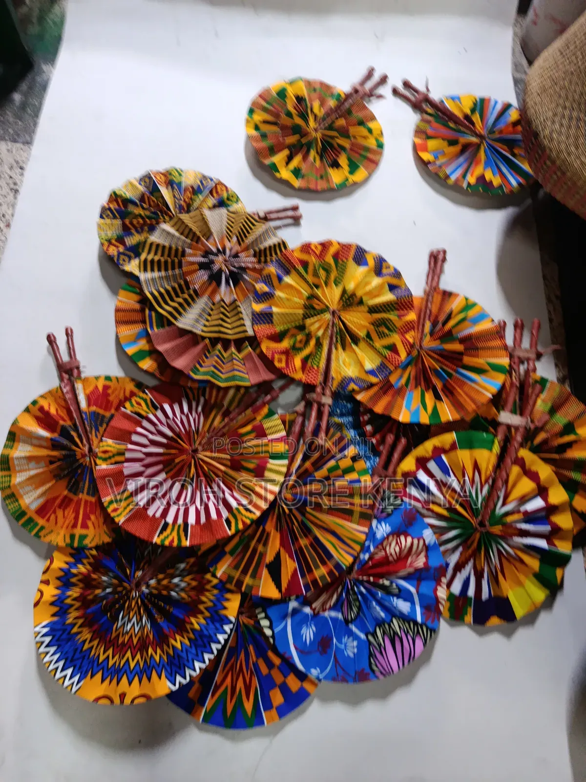 Ankara Handheld Fan For Wedding /Cultural Event Fan