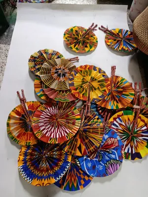 Ankara Handheld Fan For Wedding /Cultural Event Fan