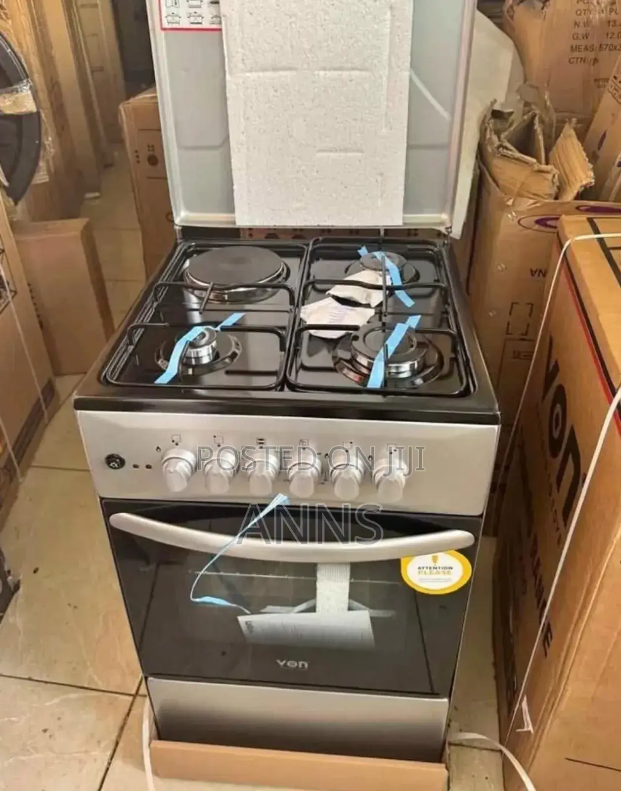 3gas+1 Electric Von Gas Cooker