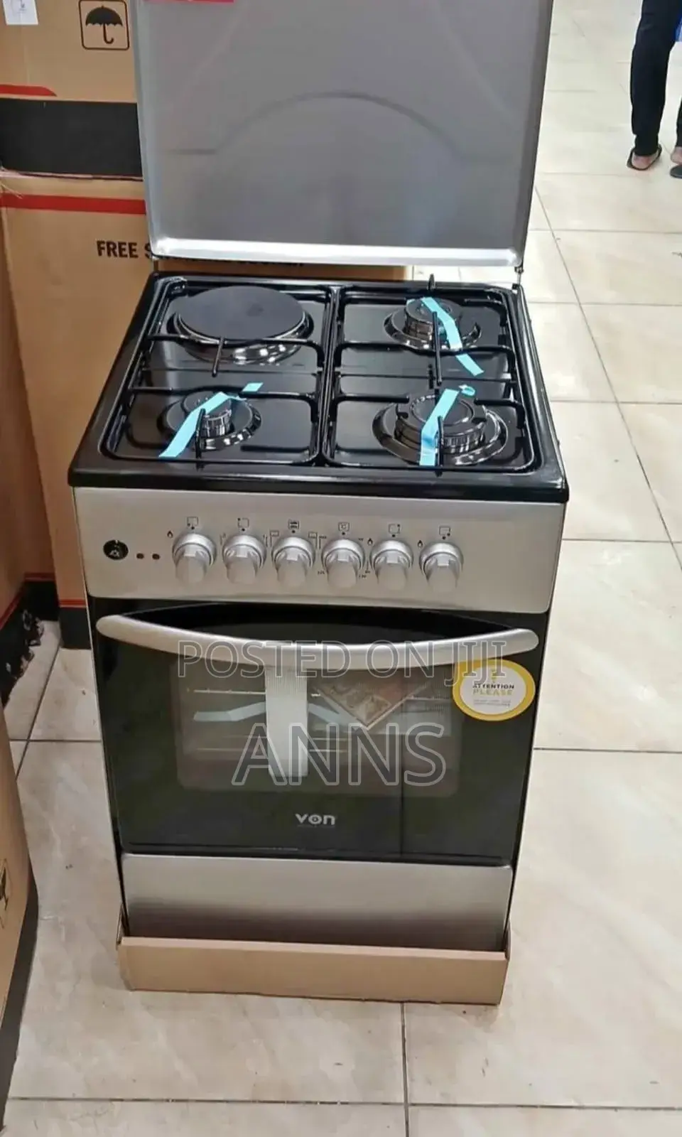 3 Gas +1 Electric Von 50 by 60 Cooker
