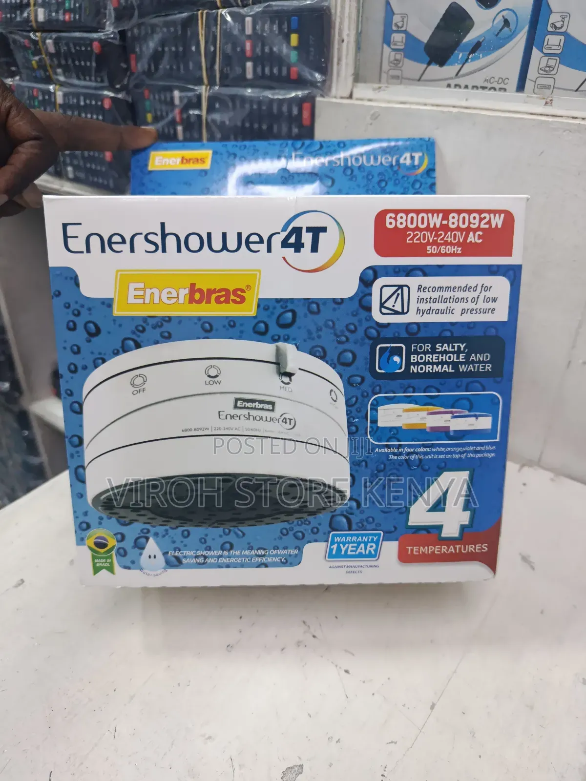 Enershower 4t Enerbrass Shower Head