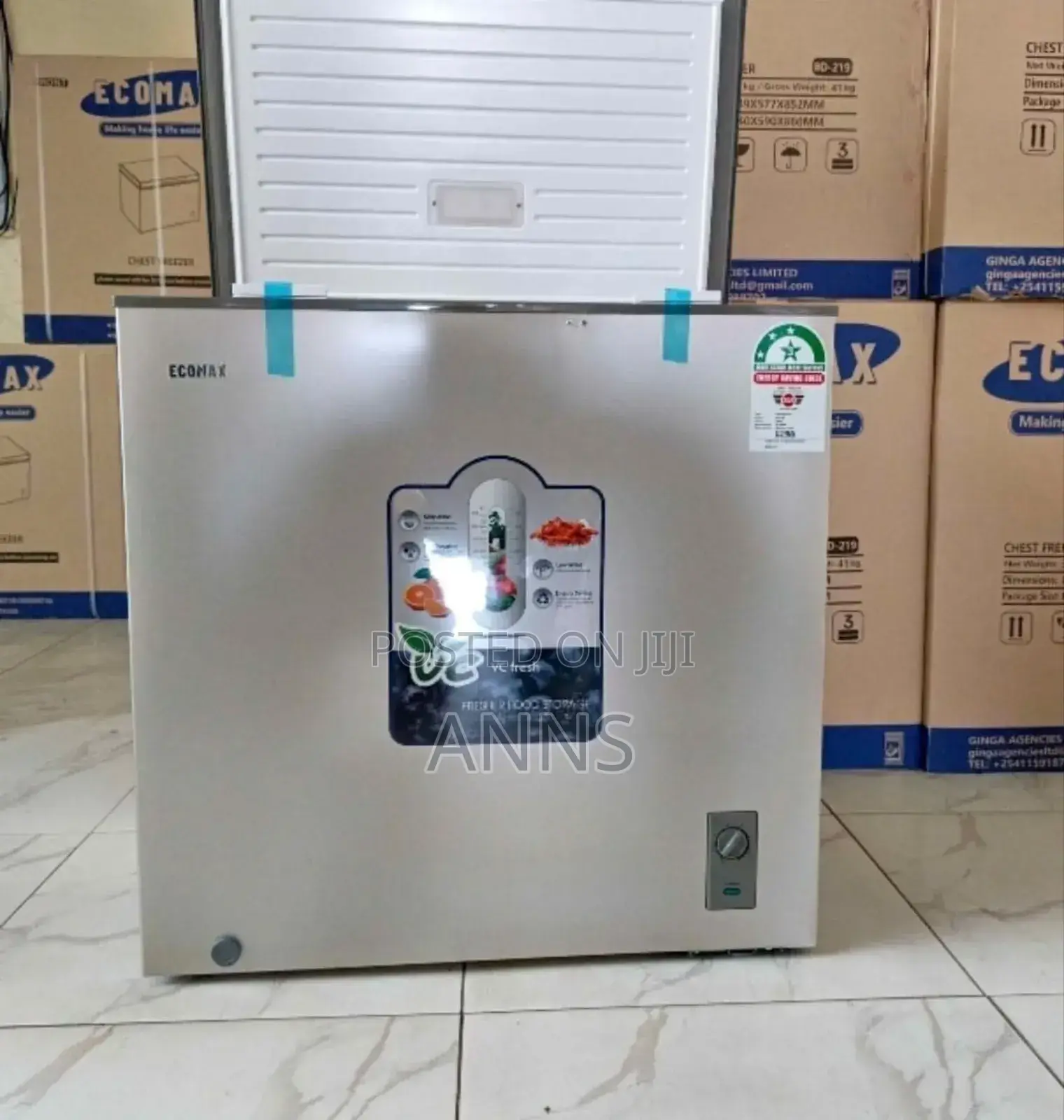 New Model 219 Litres Chest Freezer - Ecomax