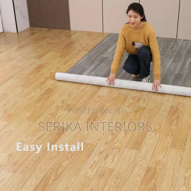 Vynil Flooring Mkeka Ya Mbao Approved Environmental Friendly
