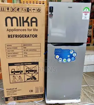 Mika 202 Double Door Fridge Top Mounted Freezer
