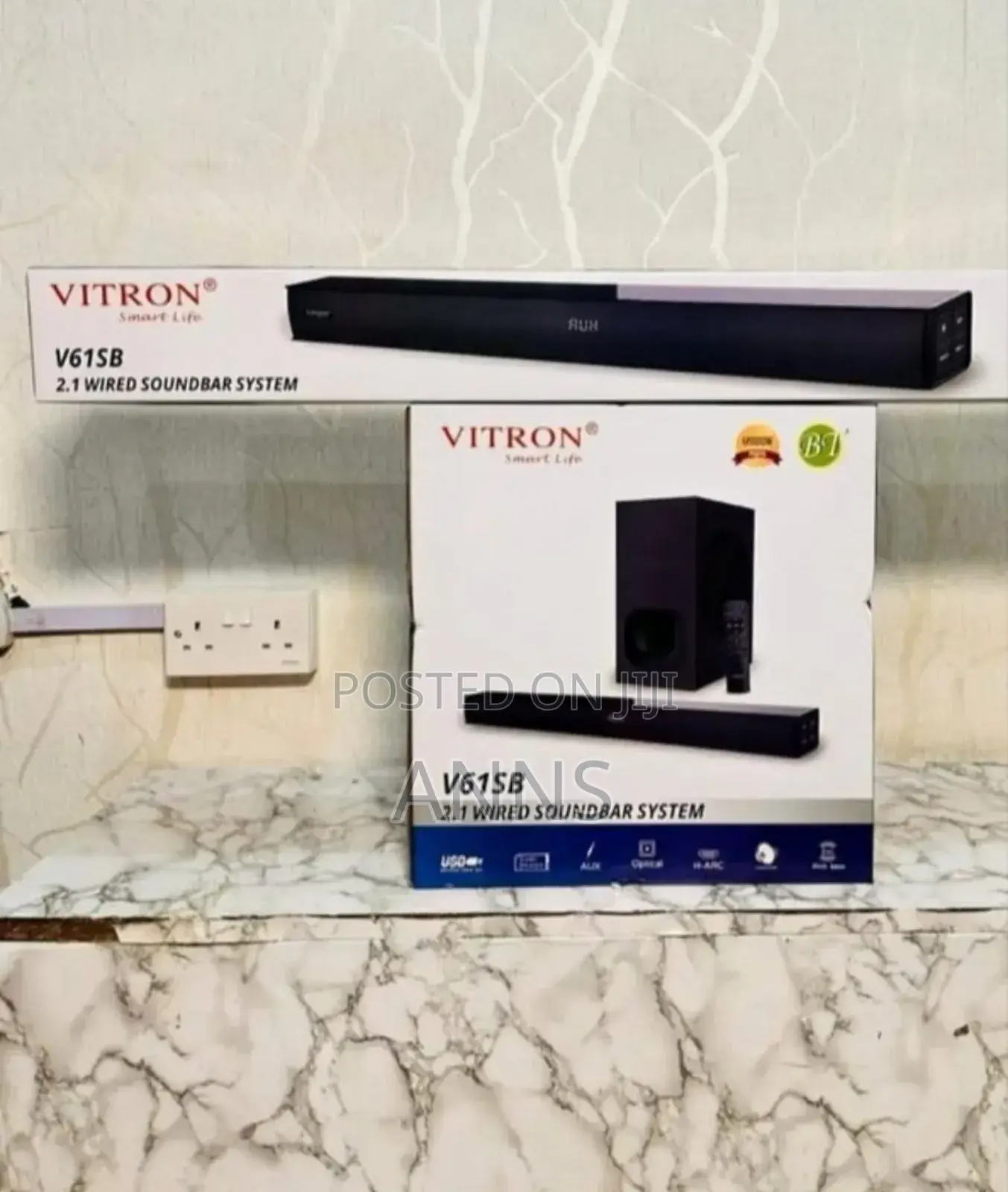 V61 Sb With Remote Controlled Soundbar System