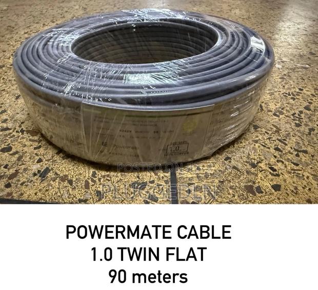 Powermate 1.0mm Twin Flat Electrical Cable. - main view
