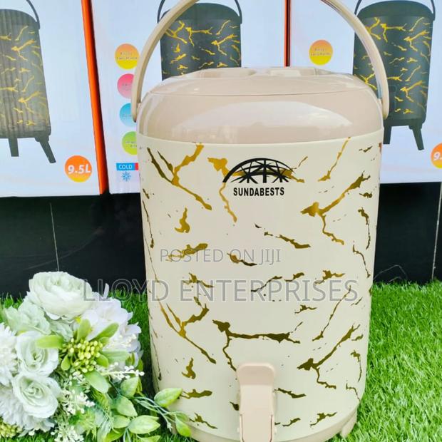 Cream White Marble Effect 9.7l Tea Urn