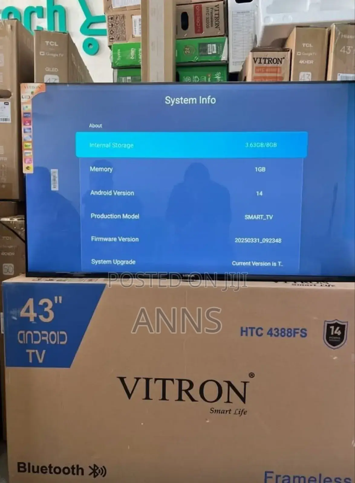 New Model Frameless 43 Inch Smart Android - Vitron
