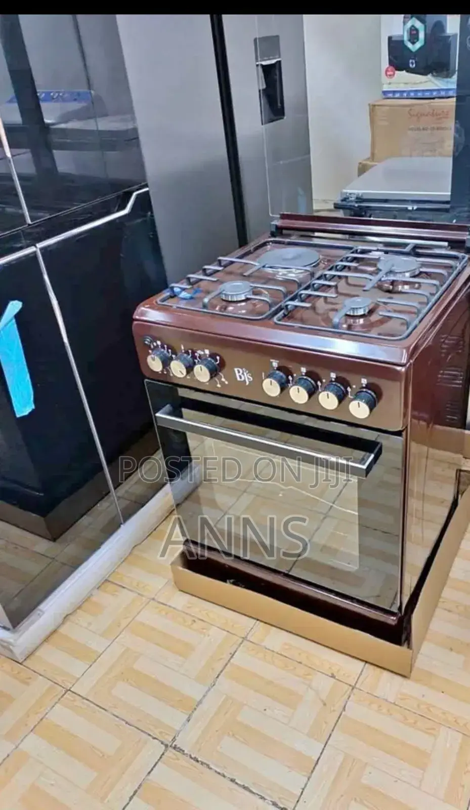Brown 60 by 60 BJS Standing Cooker