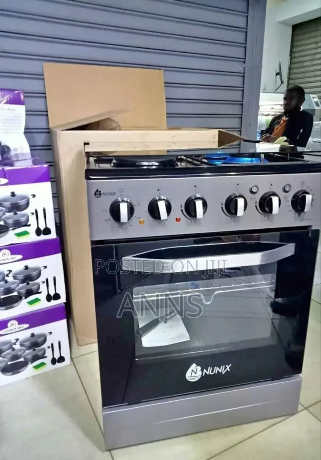 Nunix 60 by 60 Standing Cooker 3+1