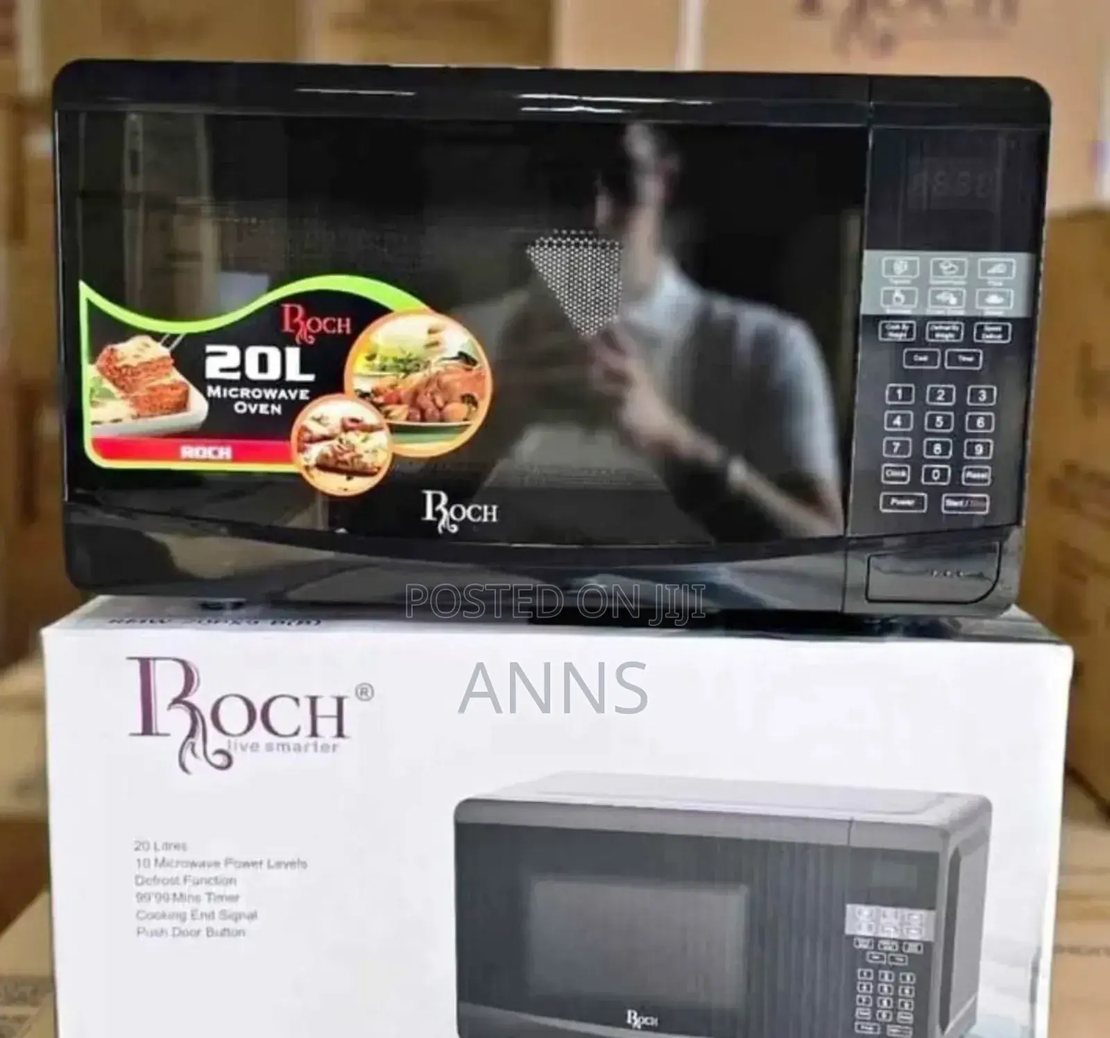 Black Digital 20 Litres Microwave - Roch