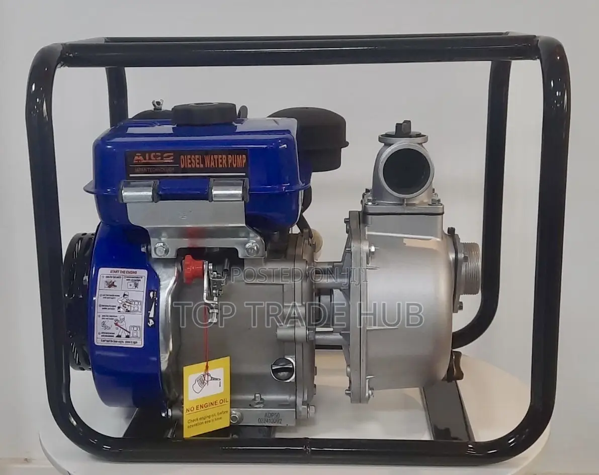 Adp50 Aico Japan Diesel Water Pump 2 Inches Normal Pressure 8hp Engine