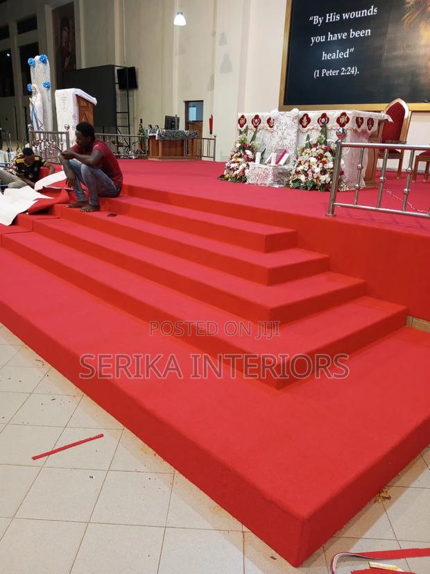Staircase Wall to Wall Carpets Environmental Friendly Church Carpets - main view