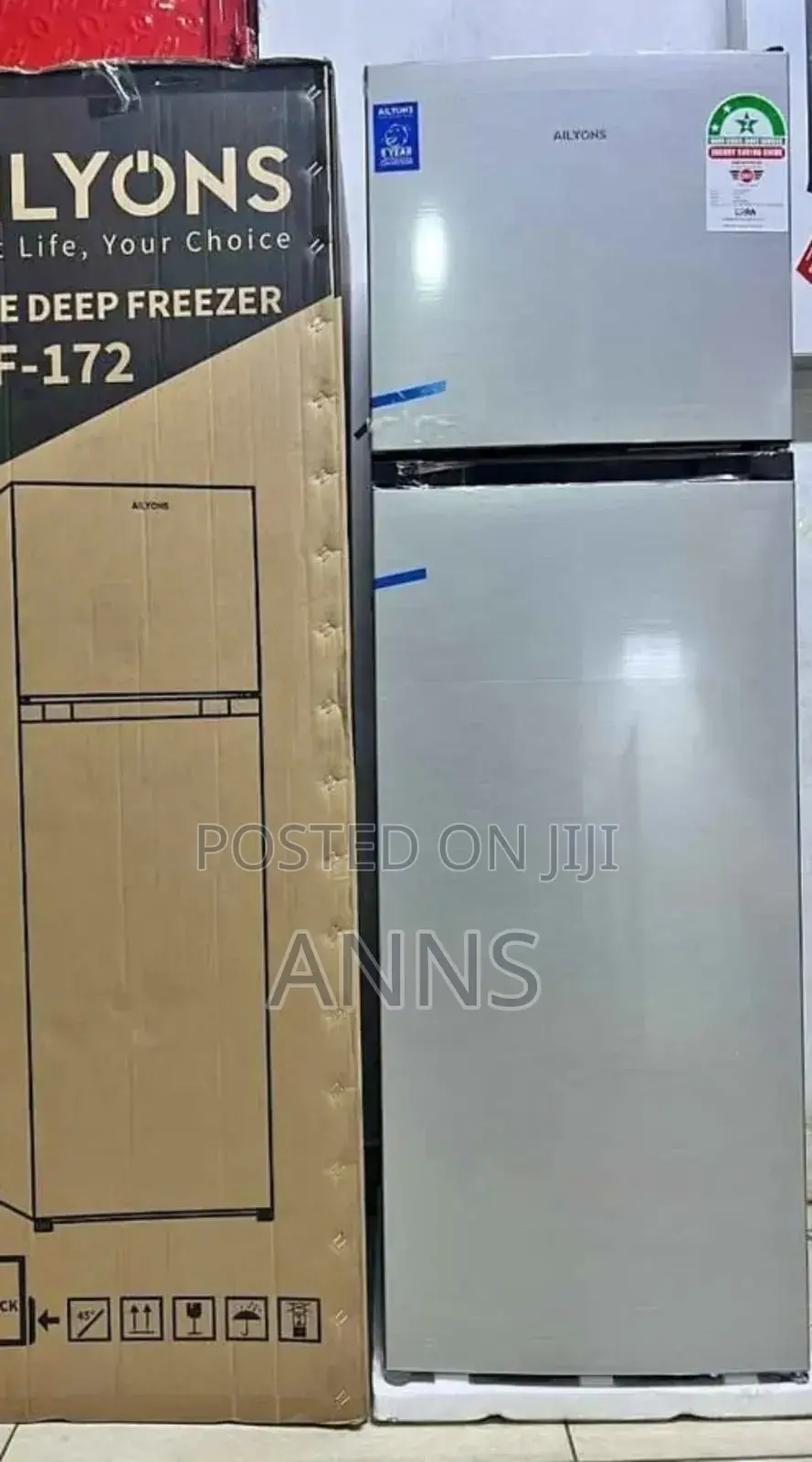 Ailyons 168 Litres Fridge With Top Mounted Home Deep Freezer
