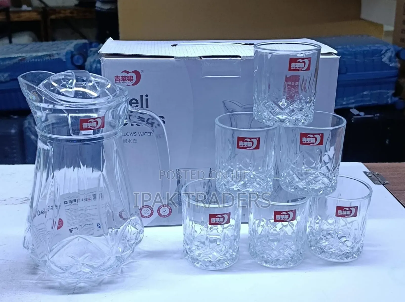 7pcs Quality Jug Set
1.6 L Jug
218 Ml Glasses