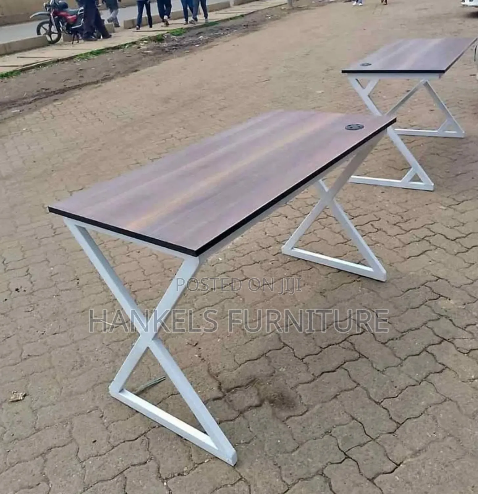 Heavy-Duty Metallic Office Desk