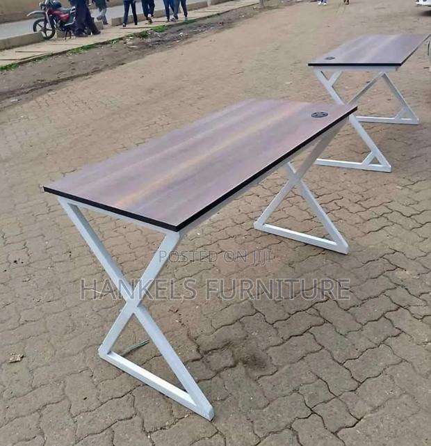 Heavy-Duty Metallic Office Desk - main view