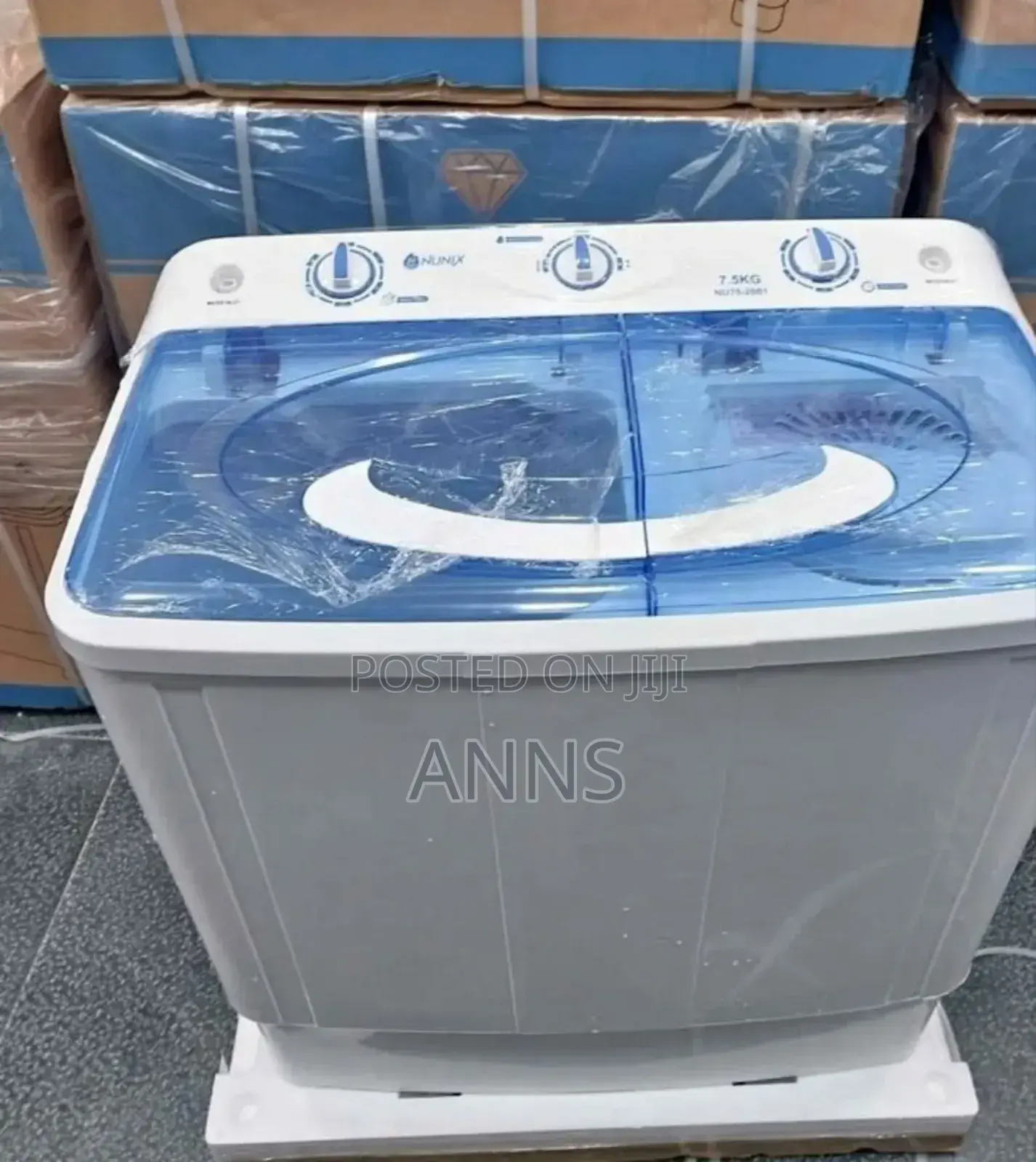 Wash and Spin Nunix 7.5 Kilograms Washing Machine