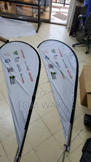 Teardrop Printing, Complete Package (Flag, Stands Bag)