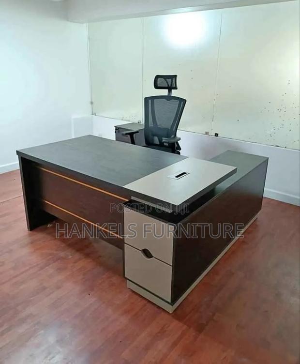 Executive L-Shape Table – Command Your Workspace - main view
