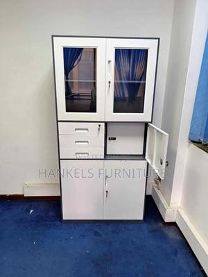 Office Cabinet With Built-in Safe – Secure Organized - thumbnail 2