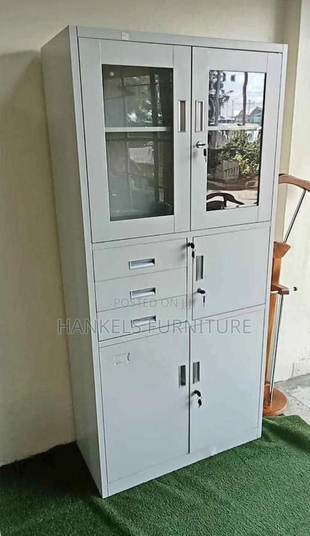Heavy-Duty Office Cabinet With Integrated Security Safe