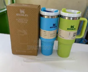*Plain Color Stanley Cups(Lime Green Blue) 1200ml