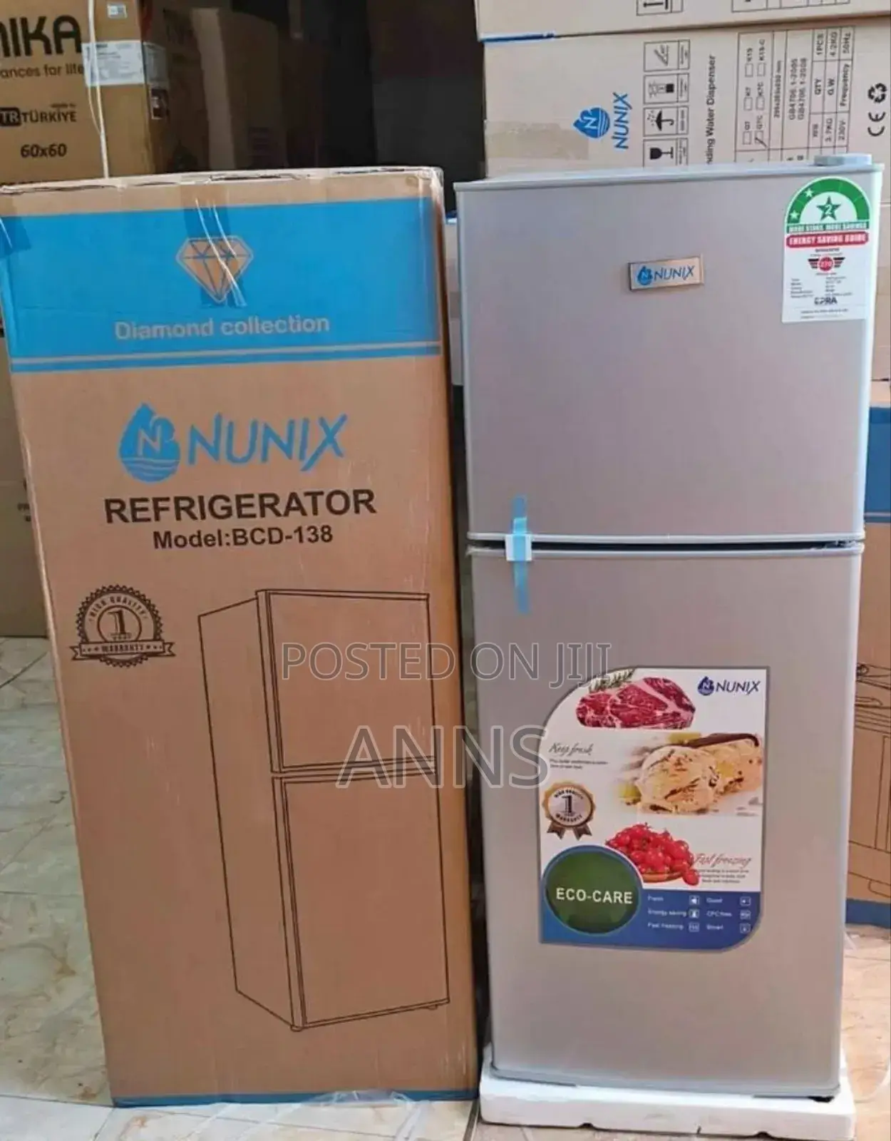 Nunix 138 Litres Double Door Refrigerator R-G12