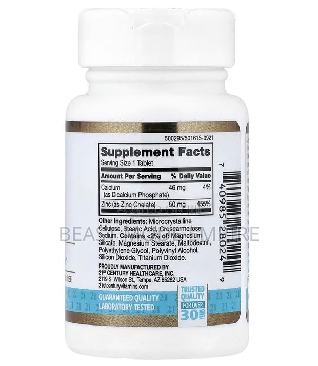 Zinc Chelated 50mg - thumbnail 2