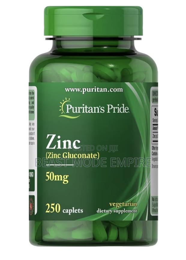 Zinc 50mg 100tablets,Made in Usa - main view