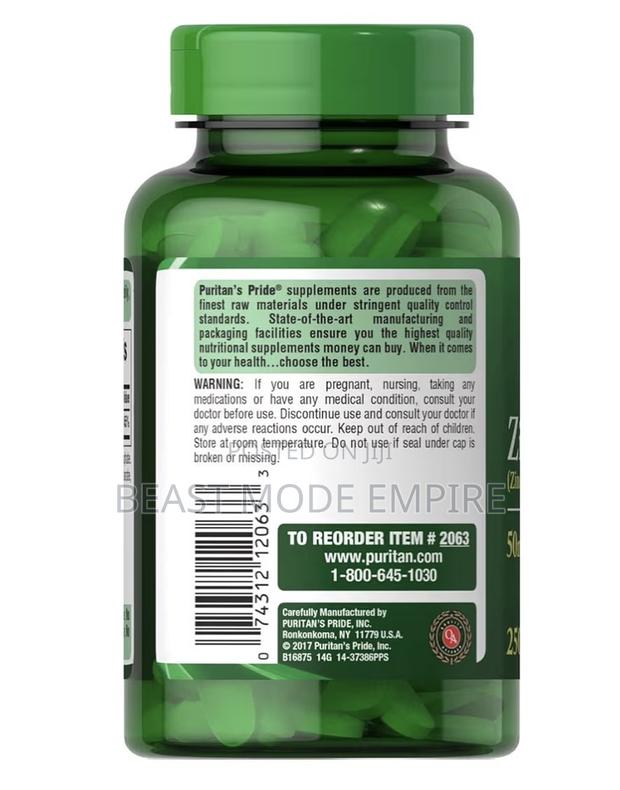 Zinc 50mg 100tablets,Made in Usa - thumbnail 4