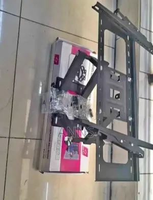 Double Arm Tv Wall Bracket (Black Color)