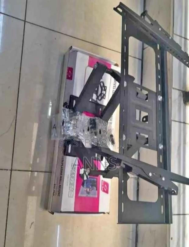 Double Arm Tv Wall Bracket (Black Color)