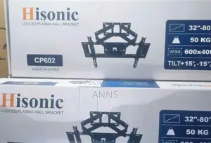 Hisonic Double Arm Tv Wall Bracket (Black Color)