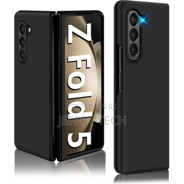 Samsung Galaxy Z Fold 5 Liquid Silicone Case-Black - main view