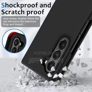 Samsung Galaxy Z Fold 5 Liquid Silicone Case-Black