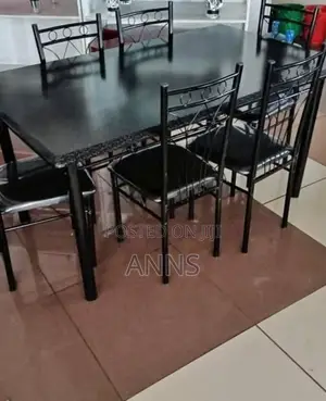 6 Sitter Dining Table (Black Design)