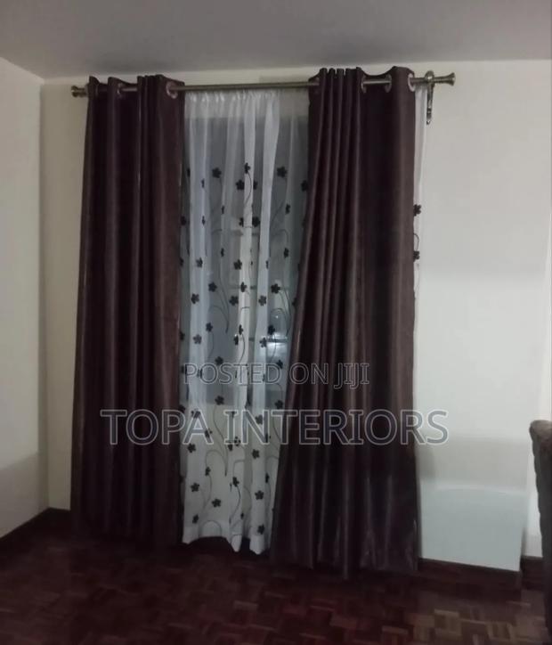 Chocolate Brown Curtains for Living Room Decoration