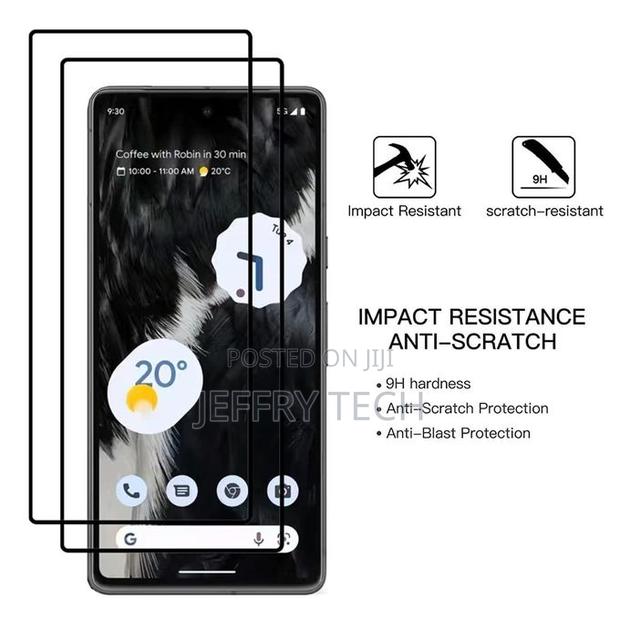 Google Pixel 5, 5a 5g, 6, 6a, 6 Pro Screen Protector Guard Curved Temp - main view