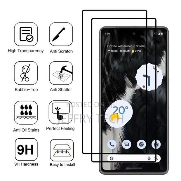 Google Pixel 5, 5a 5g, 6, 6a, 6 Pro Screen Protector Guard Curved Temp - thumbnail 2