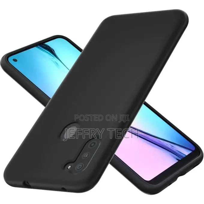Samsung Galaxy A11 Protective Soft Silicone Cover- Black