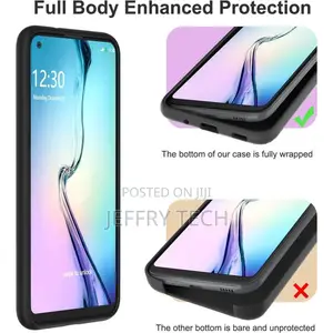 Samsung Galaxy A11 Protective Soft Silicone Cover- Black