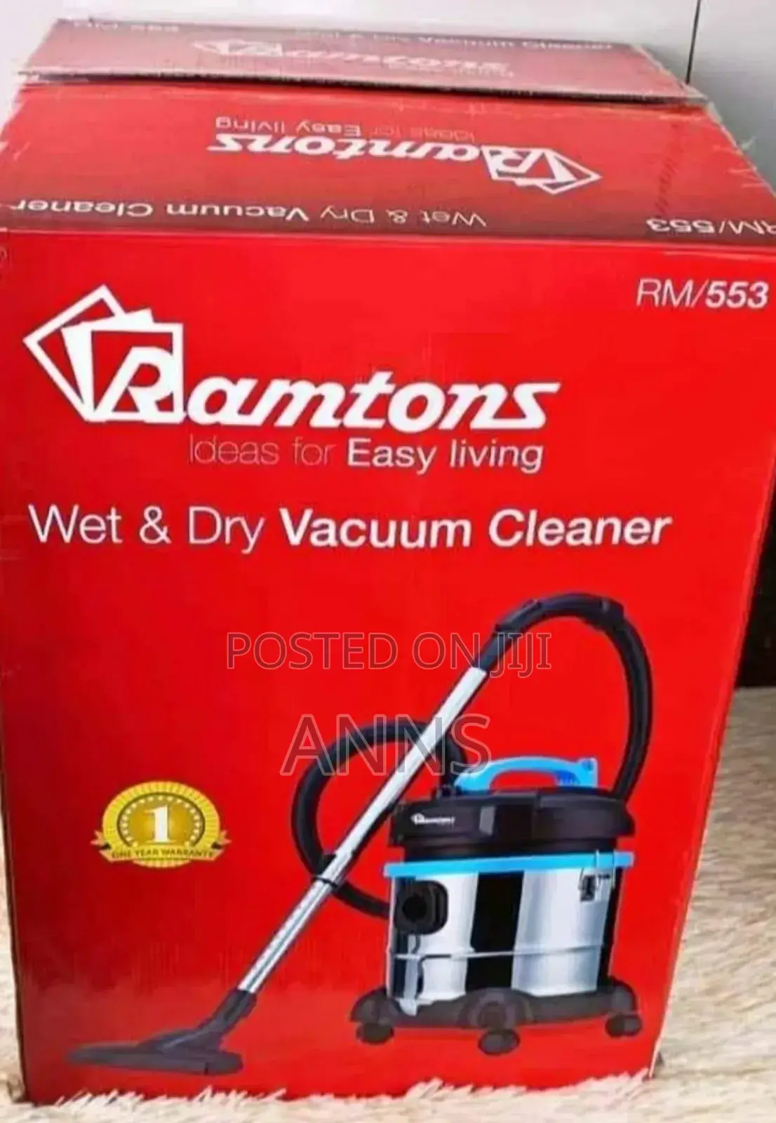Ramptons Wet Dry Vacuum Cleaner Machine (R/533)