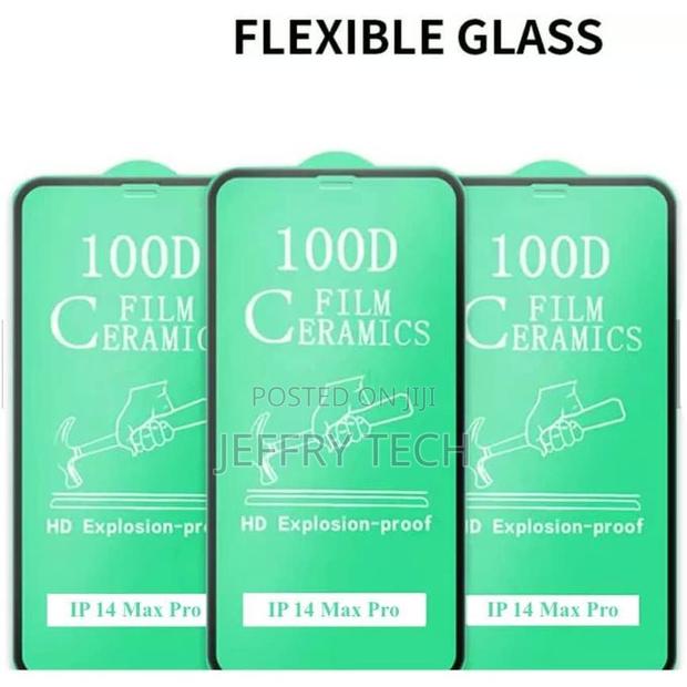 iPhone 14, 14 Pro, 14 Pro Max Ceramic Screen Protector-Black - thumbnail 3