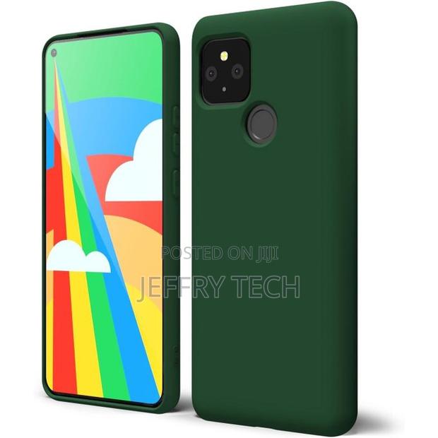 Google Pixel 5, 5a 5g Silicone Case-Green - main view